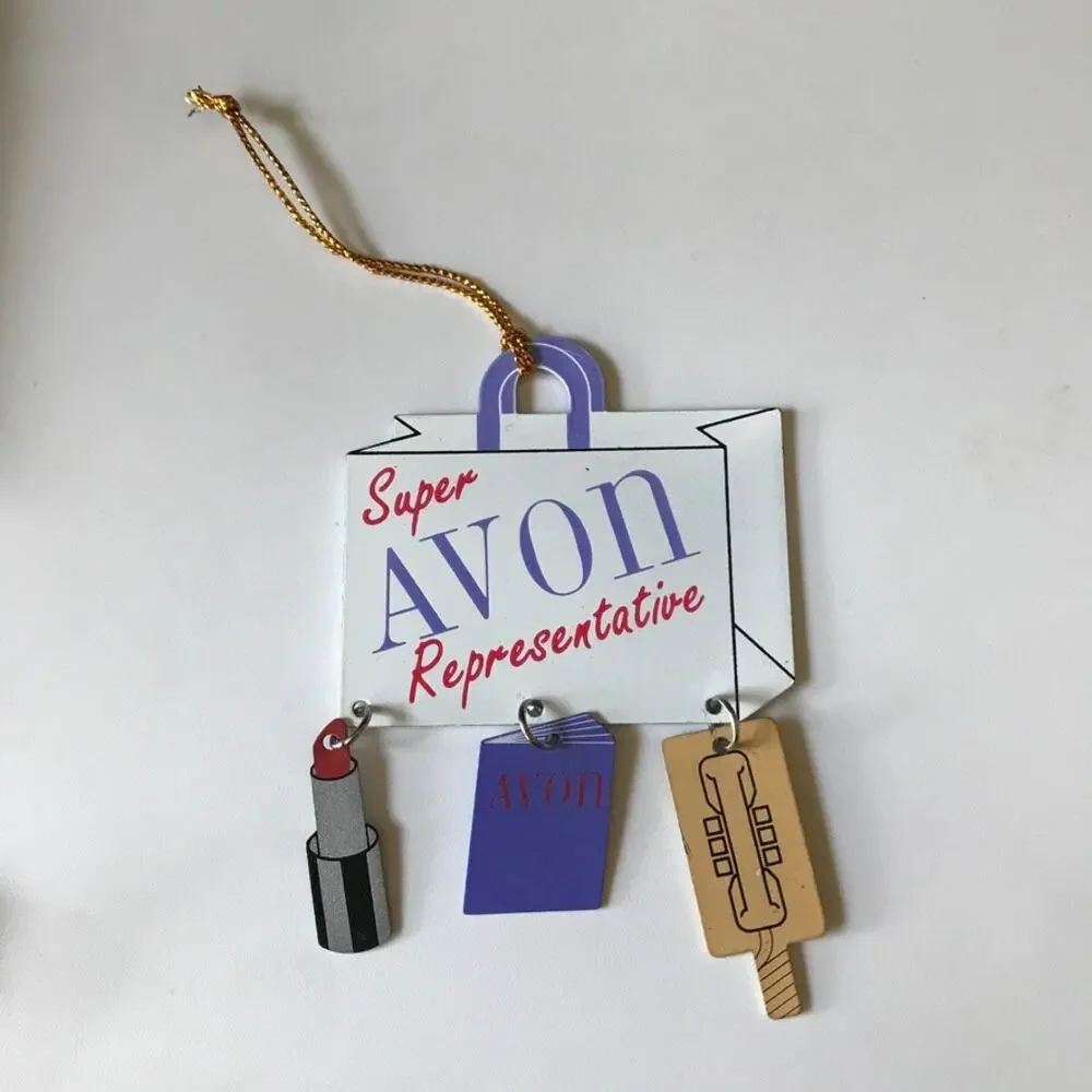 Vintage AVON Super Representative Christmas Ornament